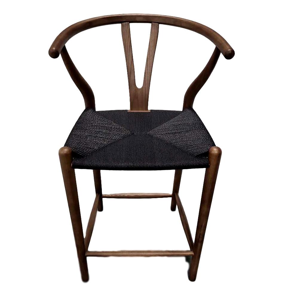 Dagmar Counter Stool - Walnut & Black Cord