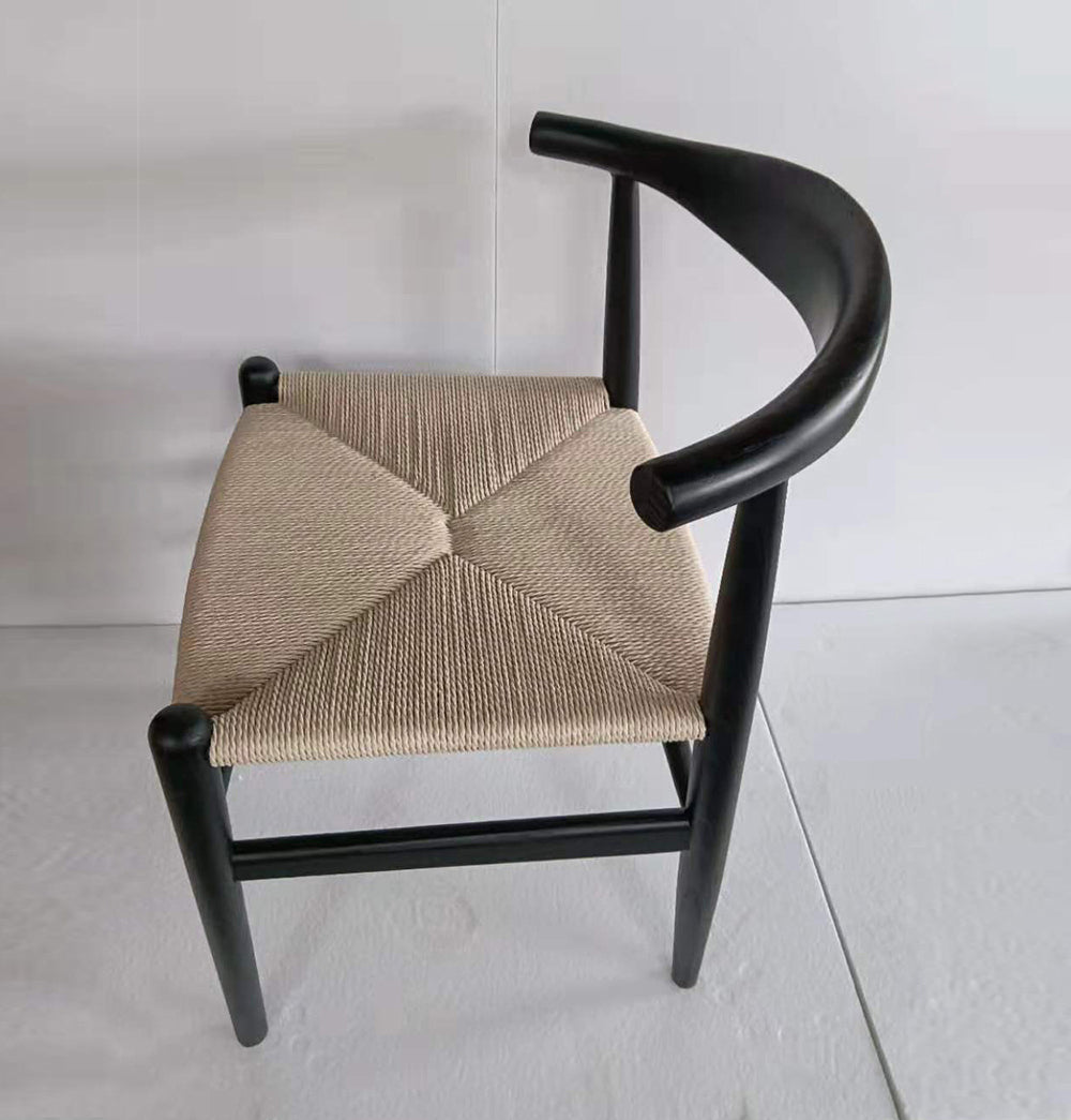 Hannah Chair - Black & Natural Cord