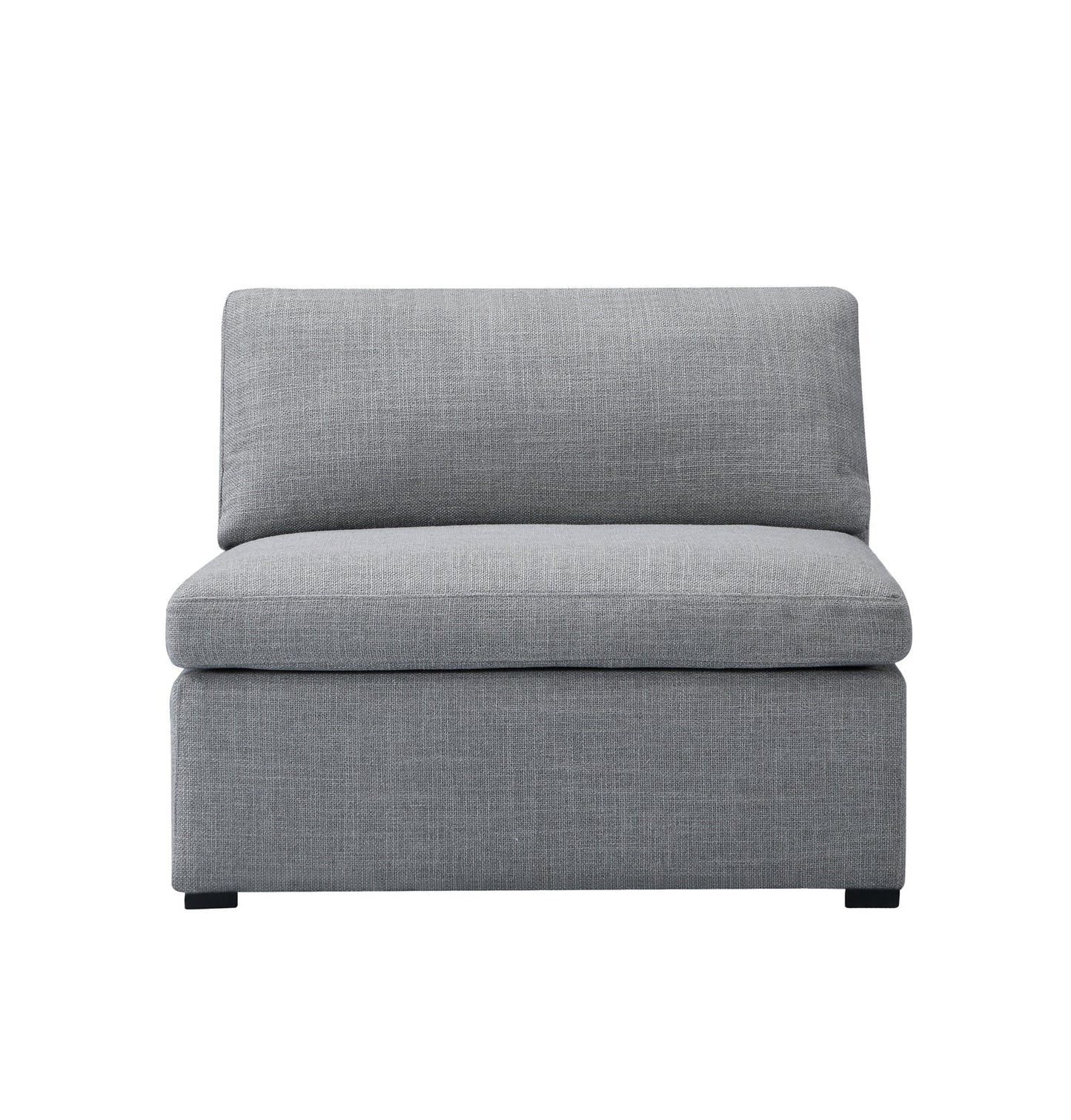 Inès Sofa - 1-Seater Single Module - Grey Fabric