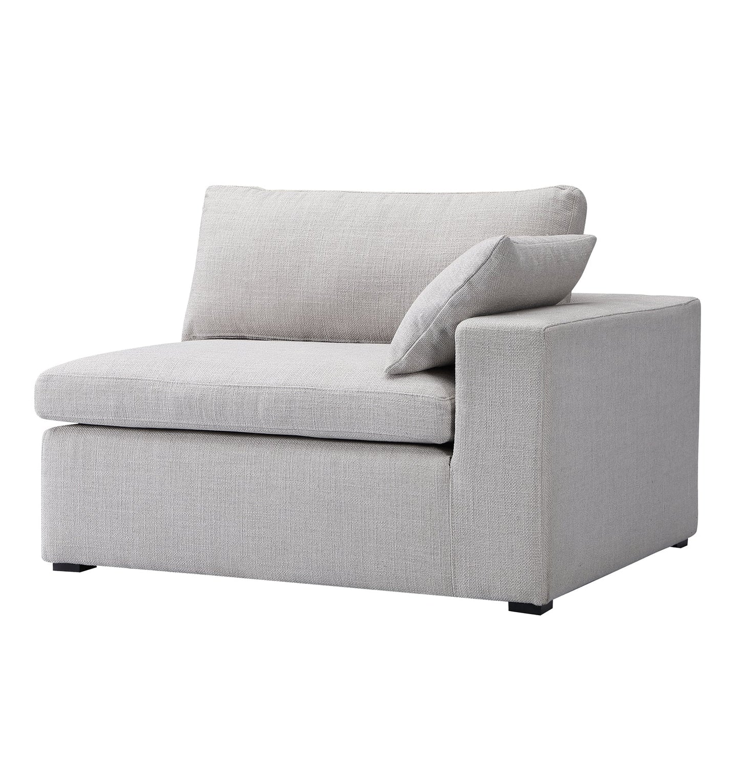 Inès Sofa - 1-Seater Single Module with Left Arm - Opal Fabric