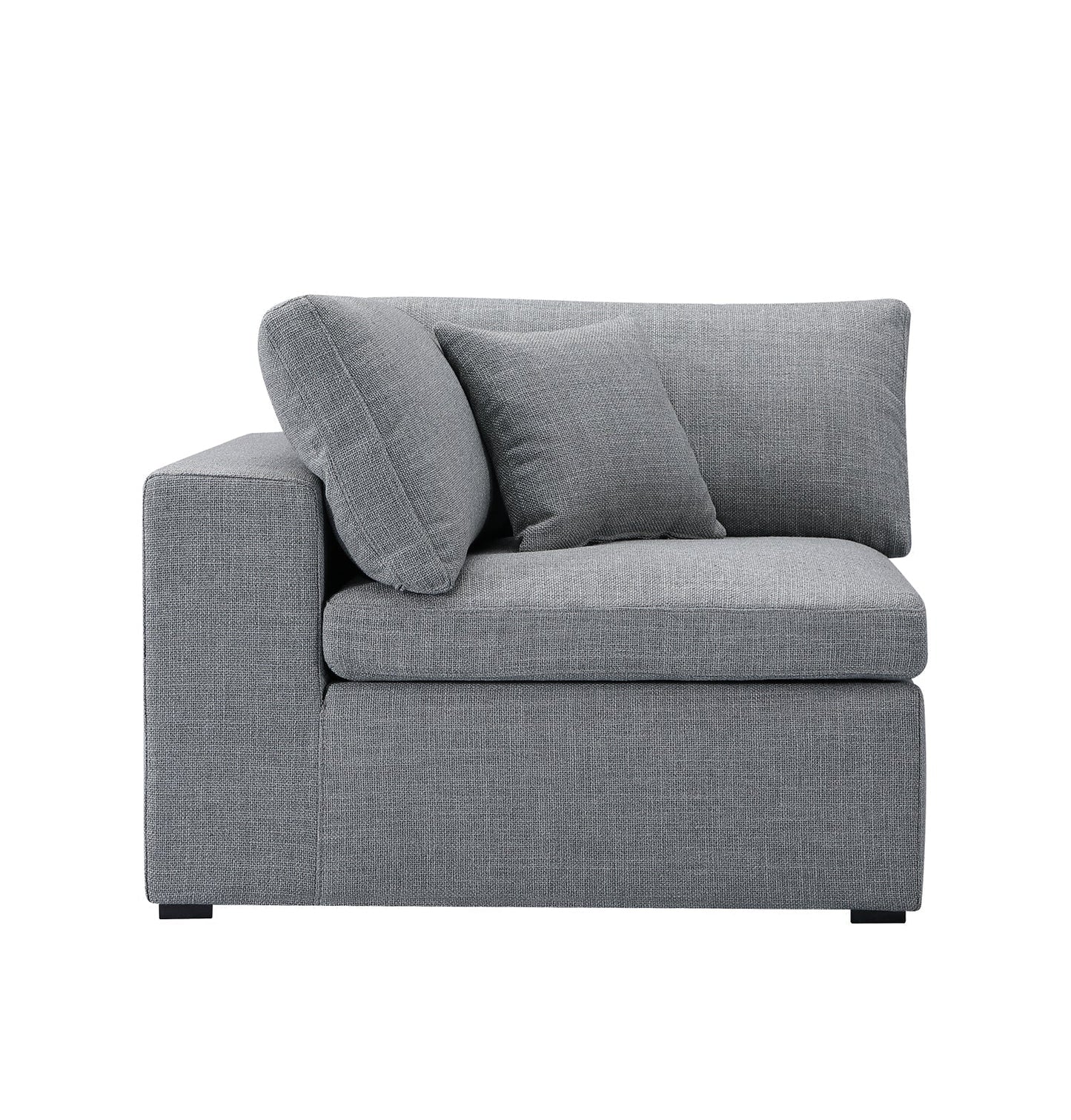 Inès Sofa - Corner Module - Grey Fabric