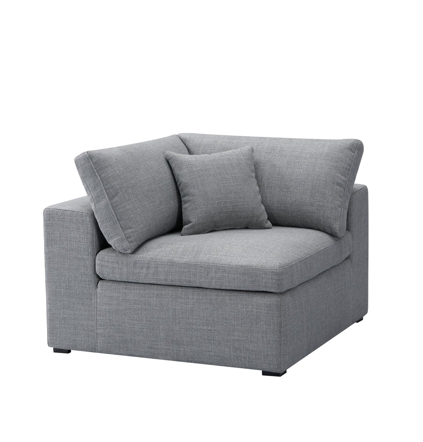 Inès Sofa - Corner Module - Grey Fabric