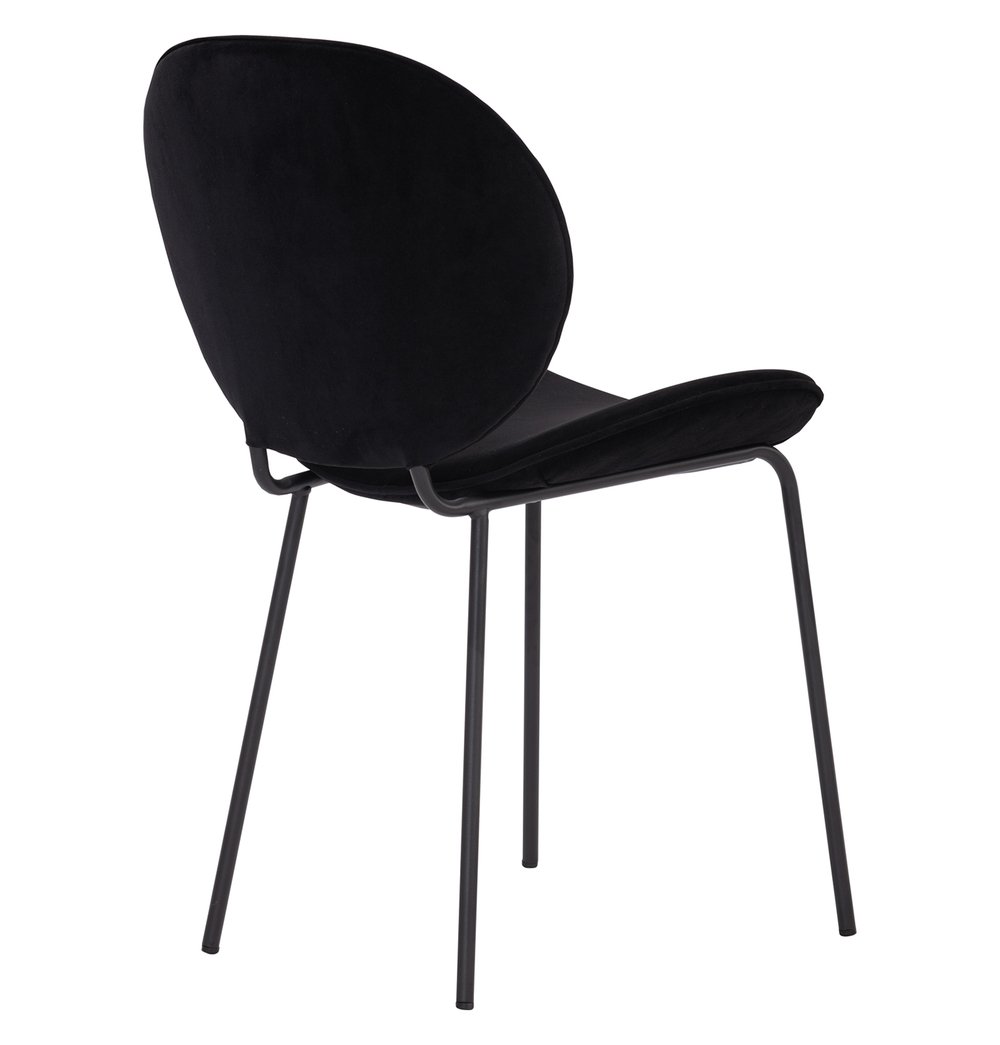 Ormer Dining Chair - Black Velvet