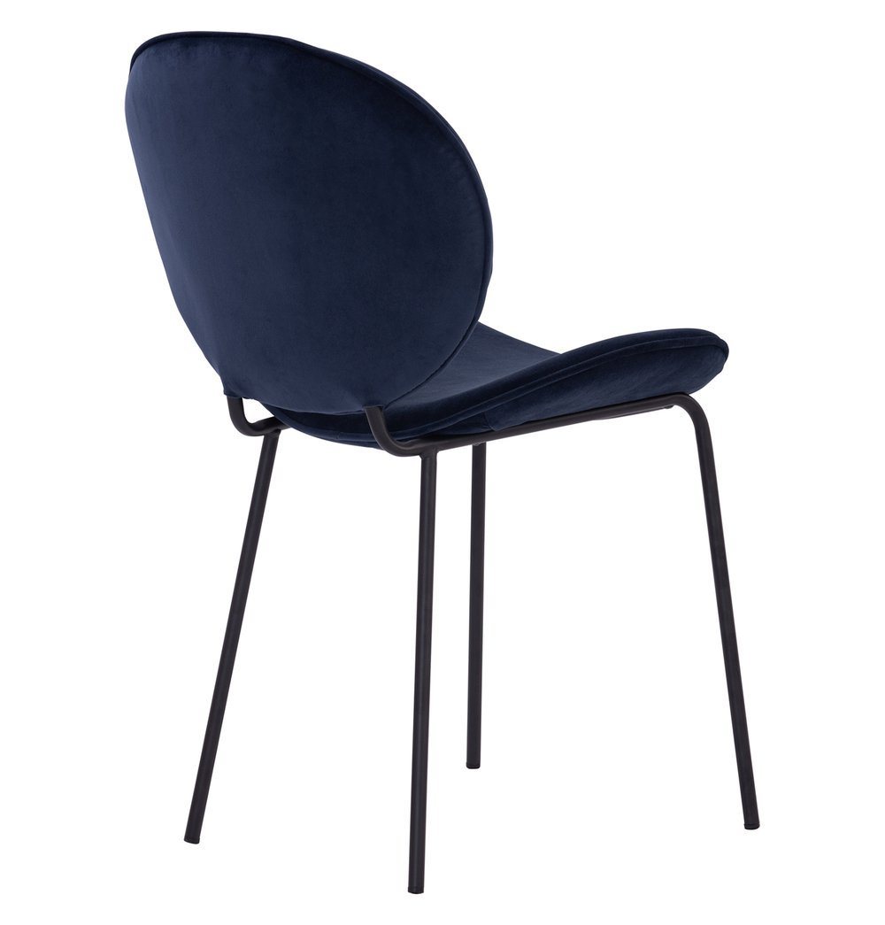 Ormer Dining Chair - Navy Velvet