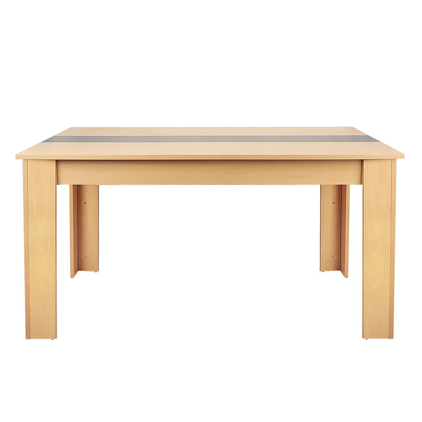 GIVENUSMYF European dining table Height 29.5" Particleboard dark wood with melamine beech wood grain