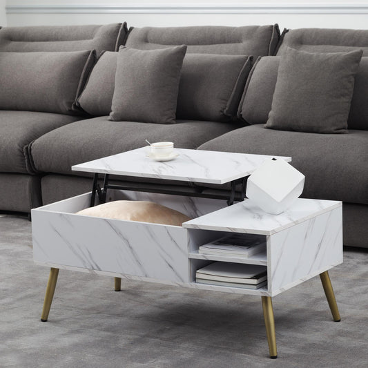 Lift Top Extendable Coffee Table with Storage