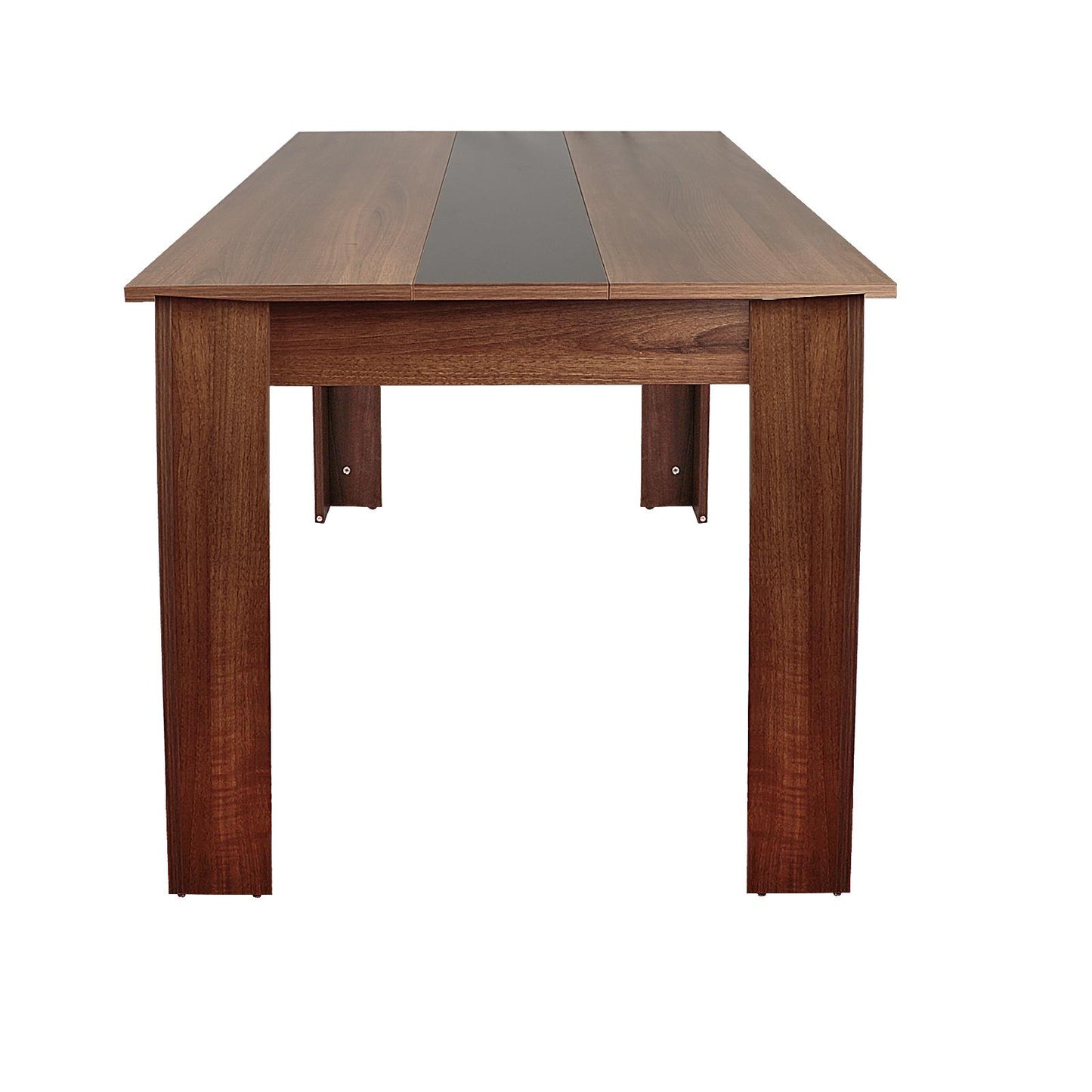 GIVENUSMYF European dining table Height 29.5" Particleboard dark wood with melamine beech wood grain