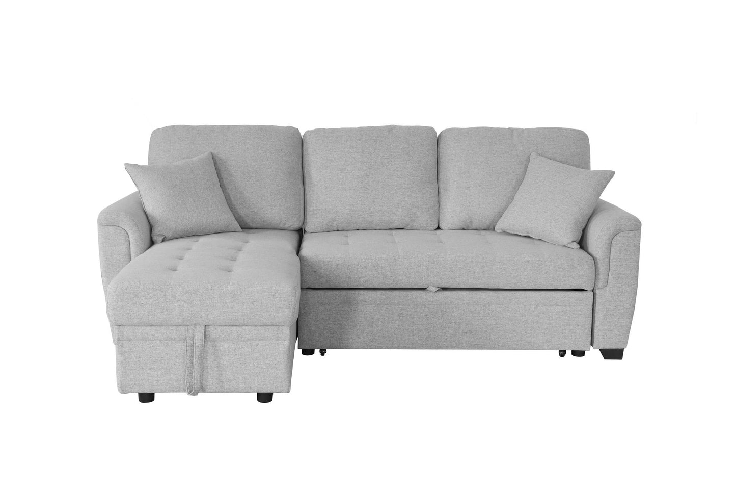 2049 Storage Sofa Bed Tufeted Cushion with 2 Pillows