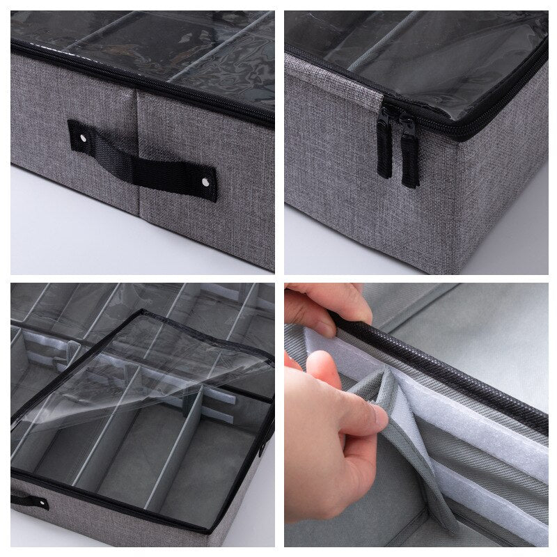 luluhut Transparent shoes box Drawer organizer for shoe storage Foldable box for shoe Home shoe storage boxes under bed storage