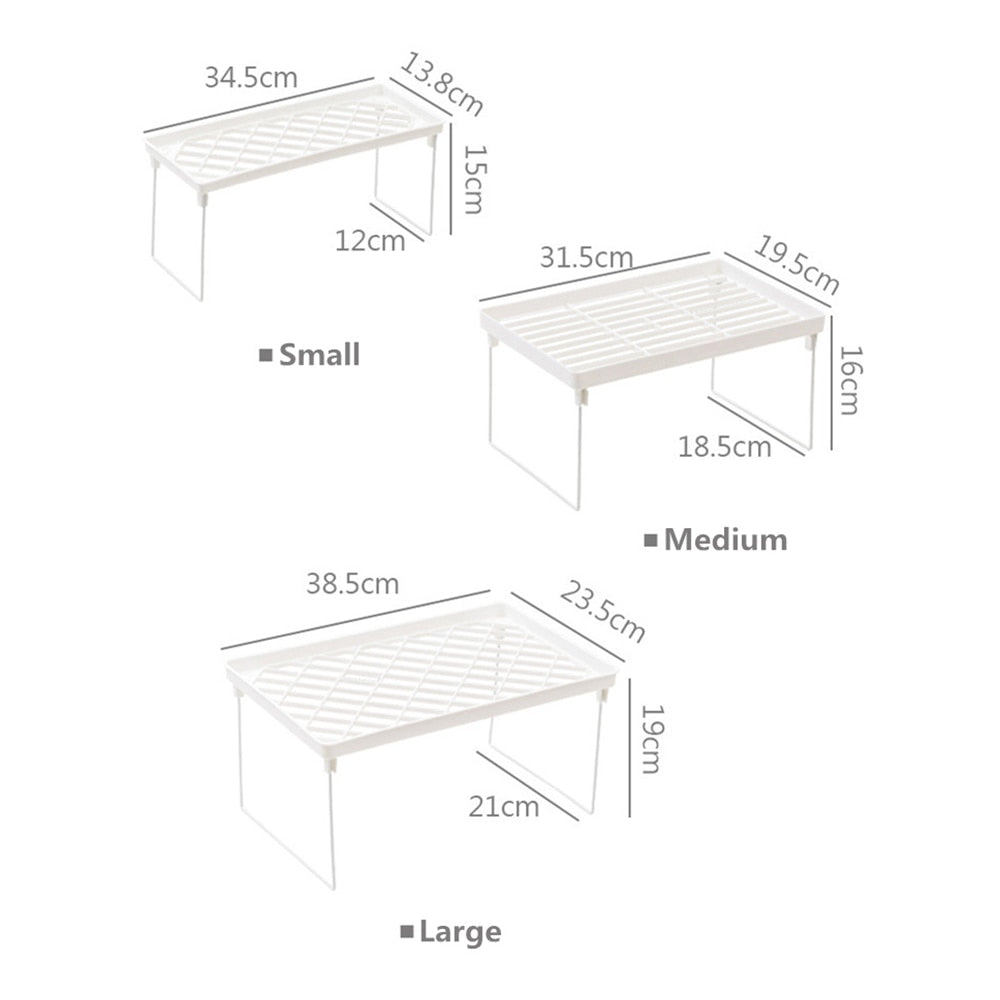 Home Organizer Storage Shelf Space Saving Decoration Foldable For Kitchen Convenience Desk Organization Kitchen Accessories