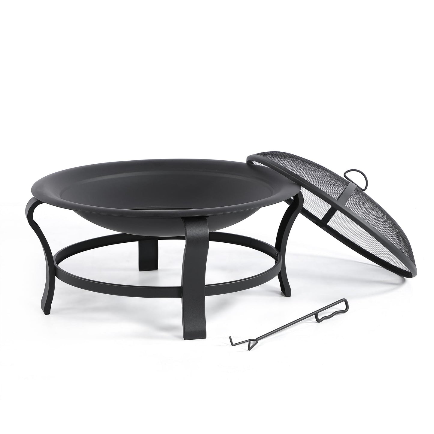 Brishti 19.68'' H x 30'' W Steel Wood Burning Outdoor Fire Pit