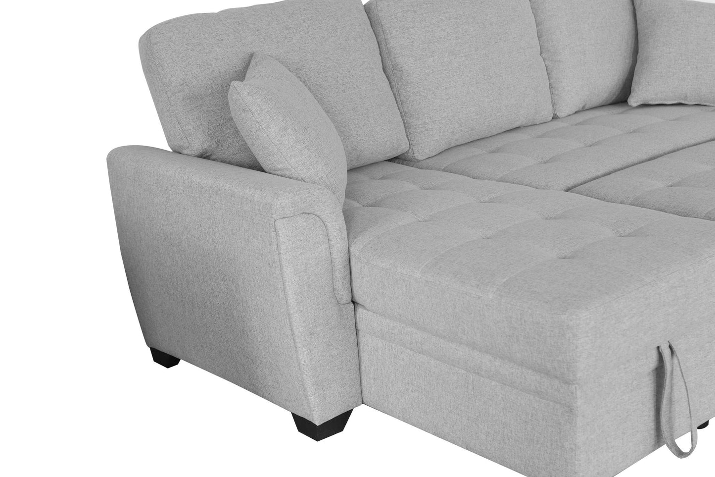 2049 Storage Sofa Bed Tufeted Cushion with 2 Pillows