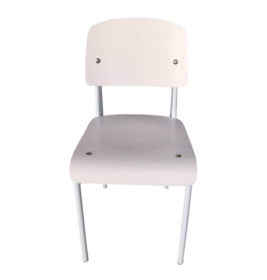 Anaïs Chair - White Seat/Back & White Frame