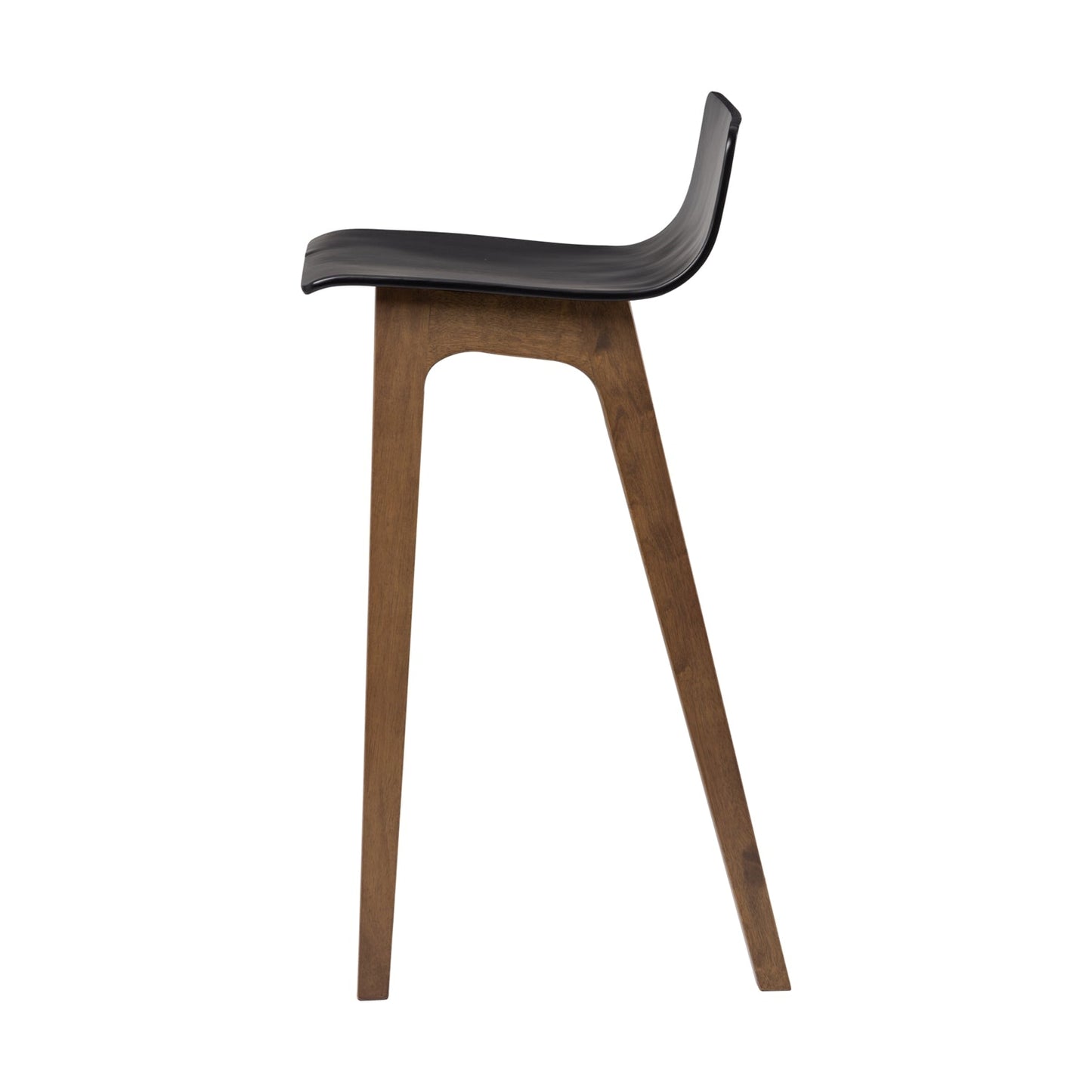 Ava Low Back Bar Chair - Black & Cocoa