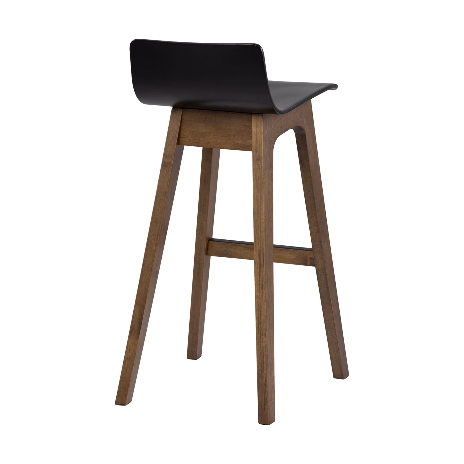 Ava Low Back Bar Chair - Black & Cocoa