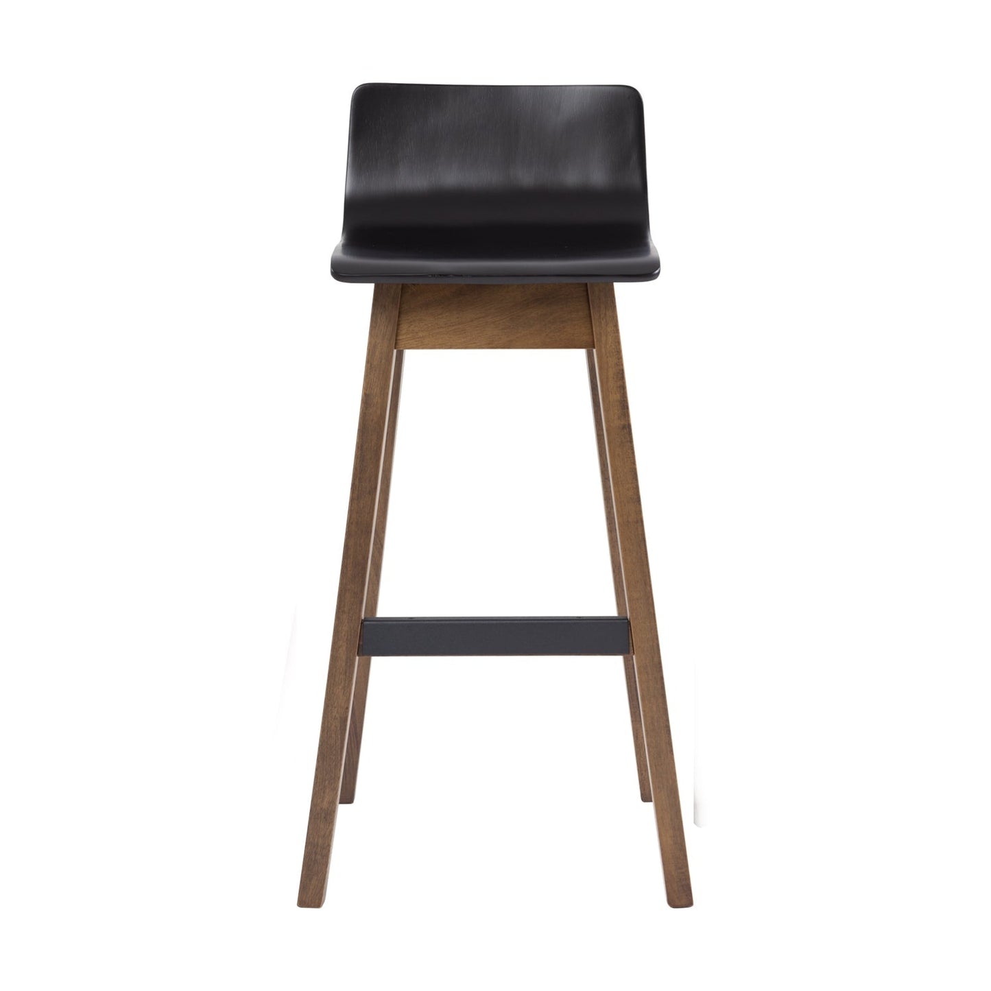 Ava Low Back Bar Chair - Black & Cocoa