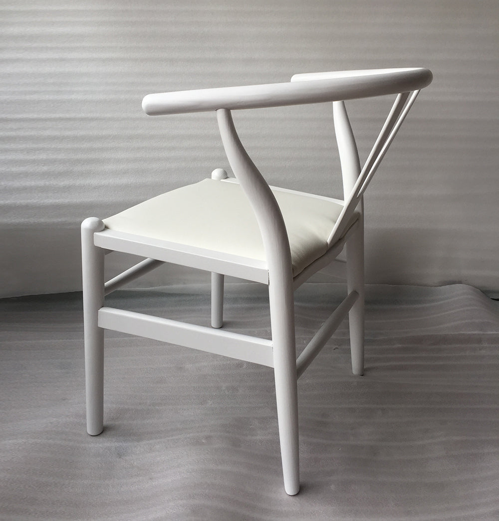 Dagmar Chair - White & White Leather