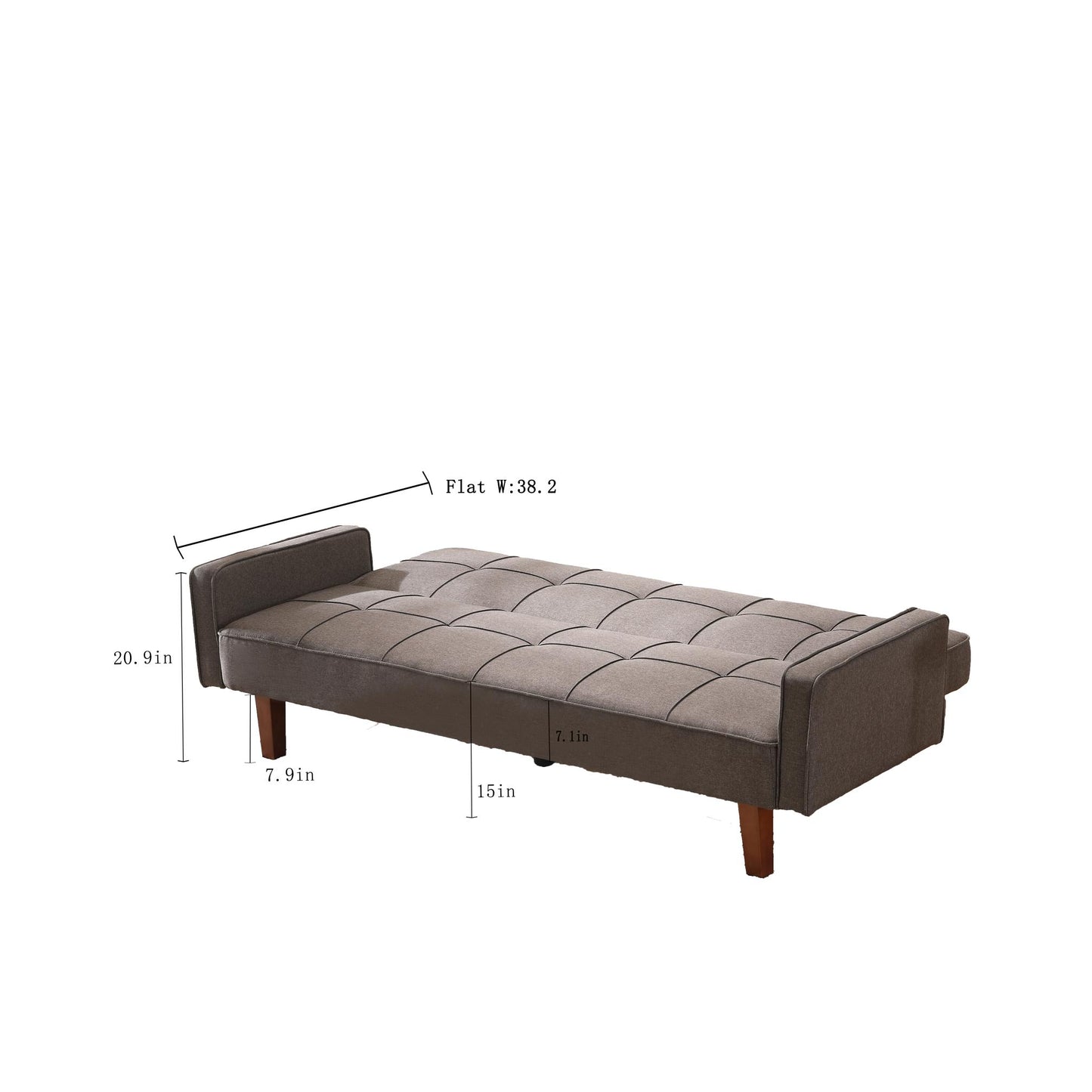 Morden Design Factory Solid Color Sofa Bed in Living Room Multi-function Leisure Sleeper Couch