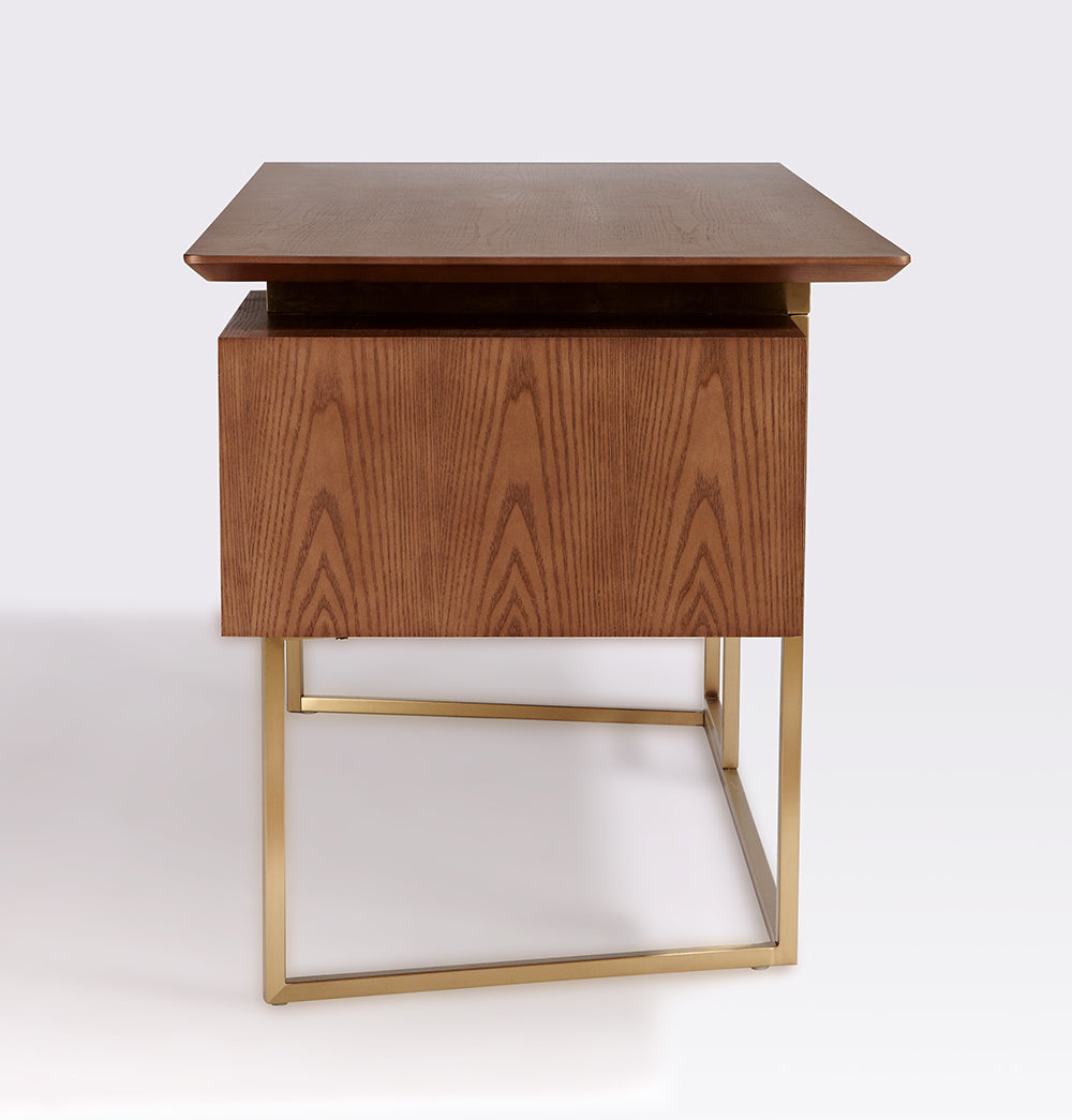 Frej Modern Desk - Walnut