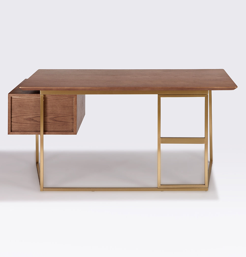 Frej Modern Desk - Walnut