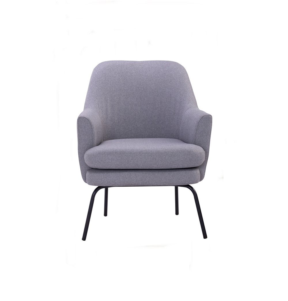 Lucian Lounge Chair - Pewter Grey