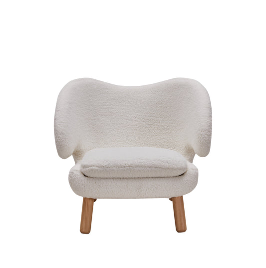 Zoey Accent Chair - White Sherpa