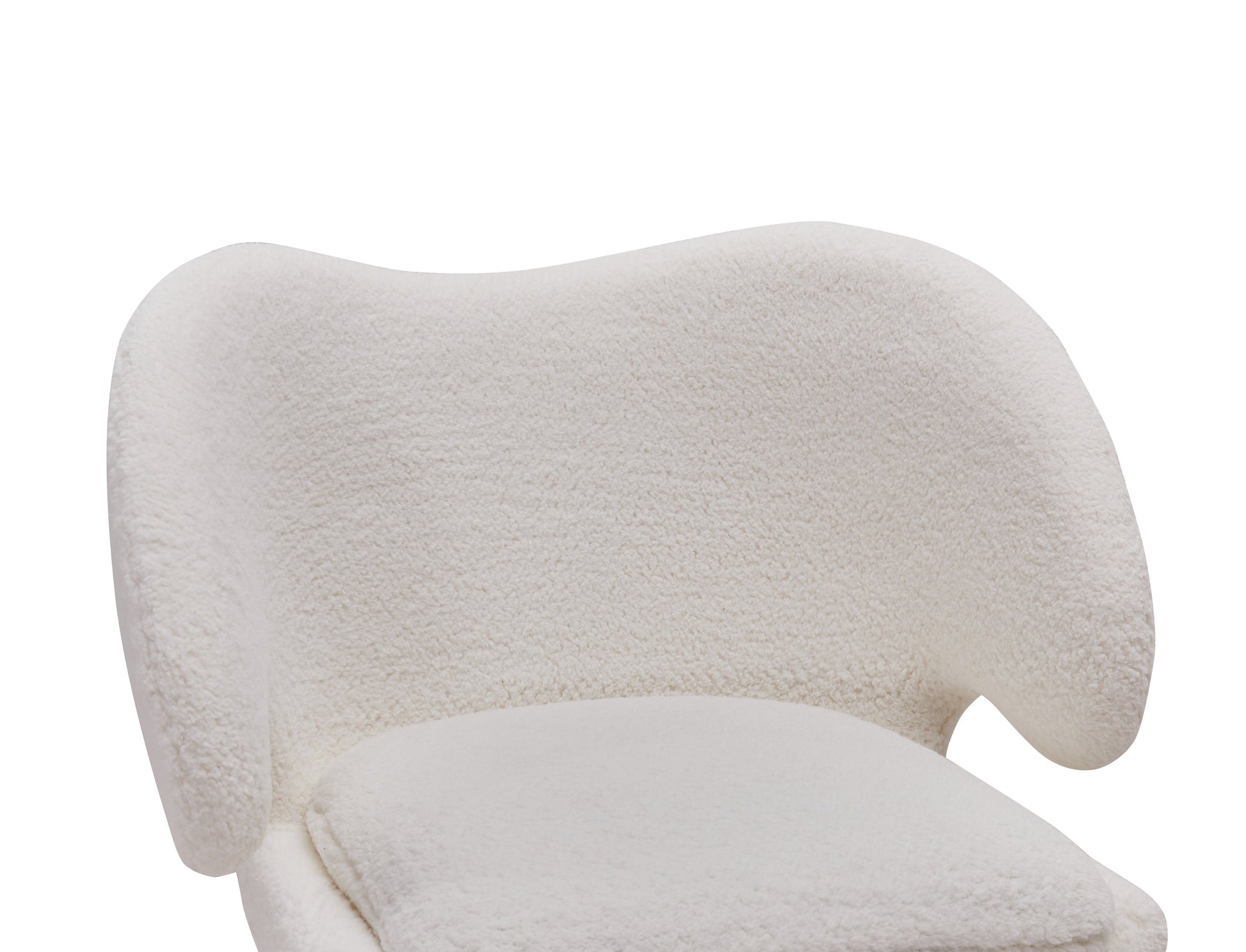 Zoey Accent Chair - White Sherpa