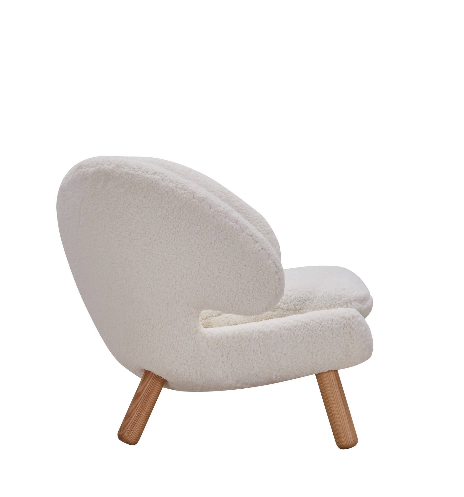 Zoey Accent Chair - White Sherpa