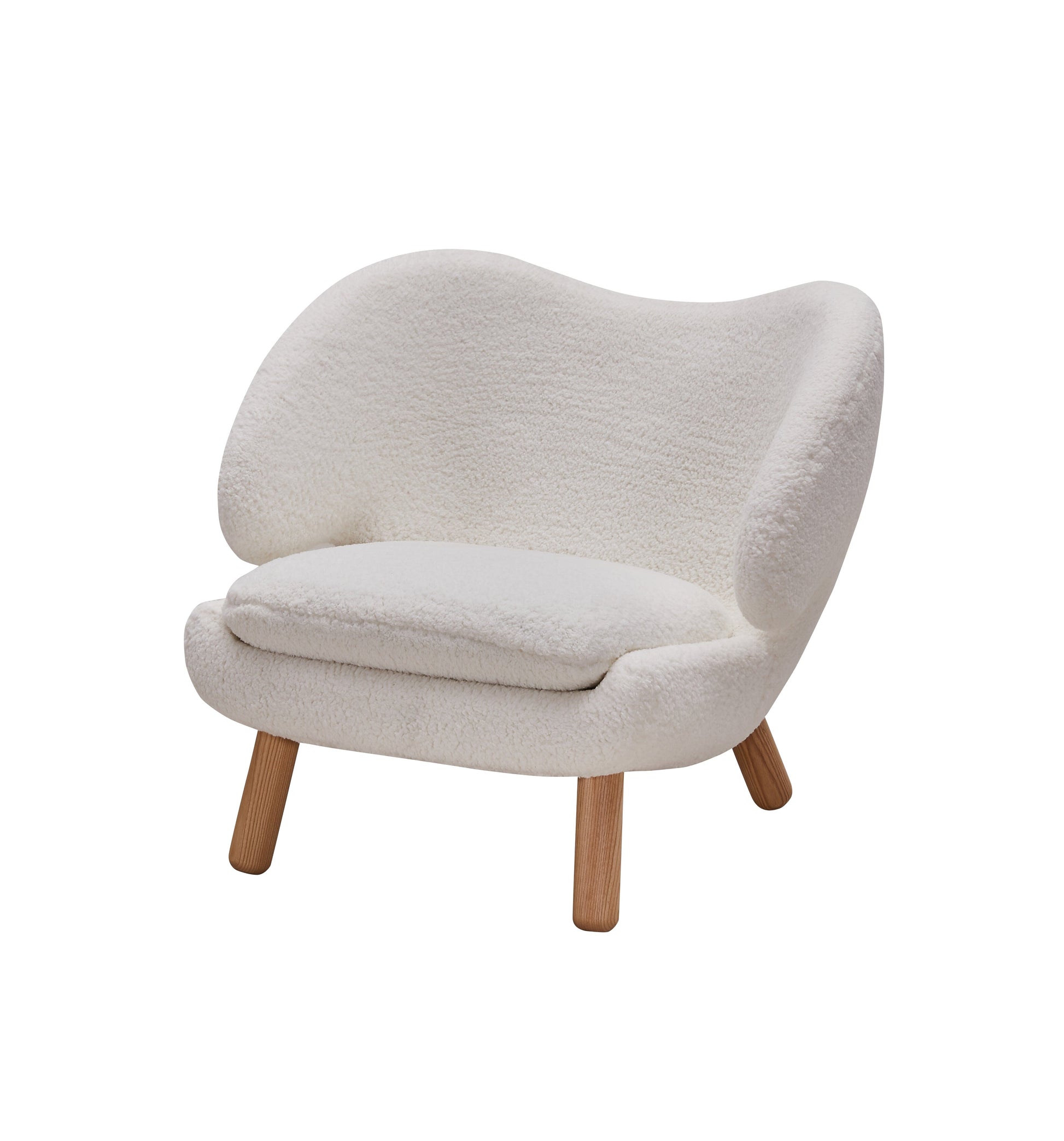 Zoey Accent Chair - White Sherpa